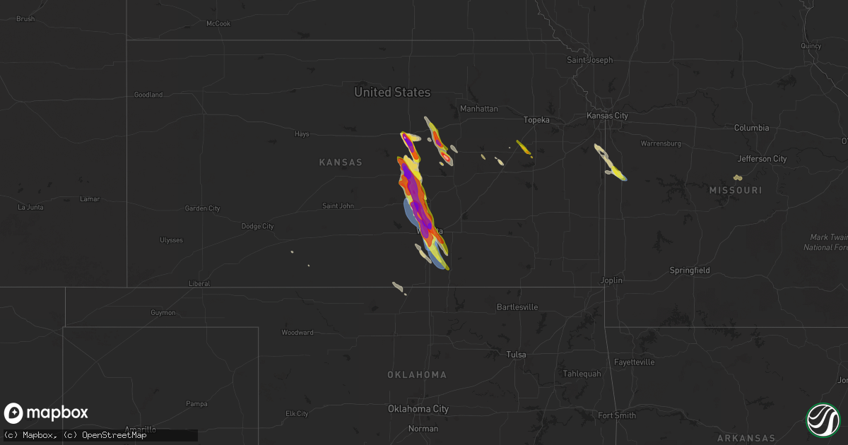 Hail map on September 3, 2025