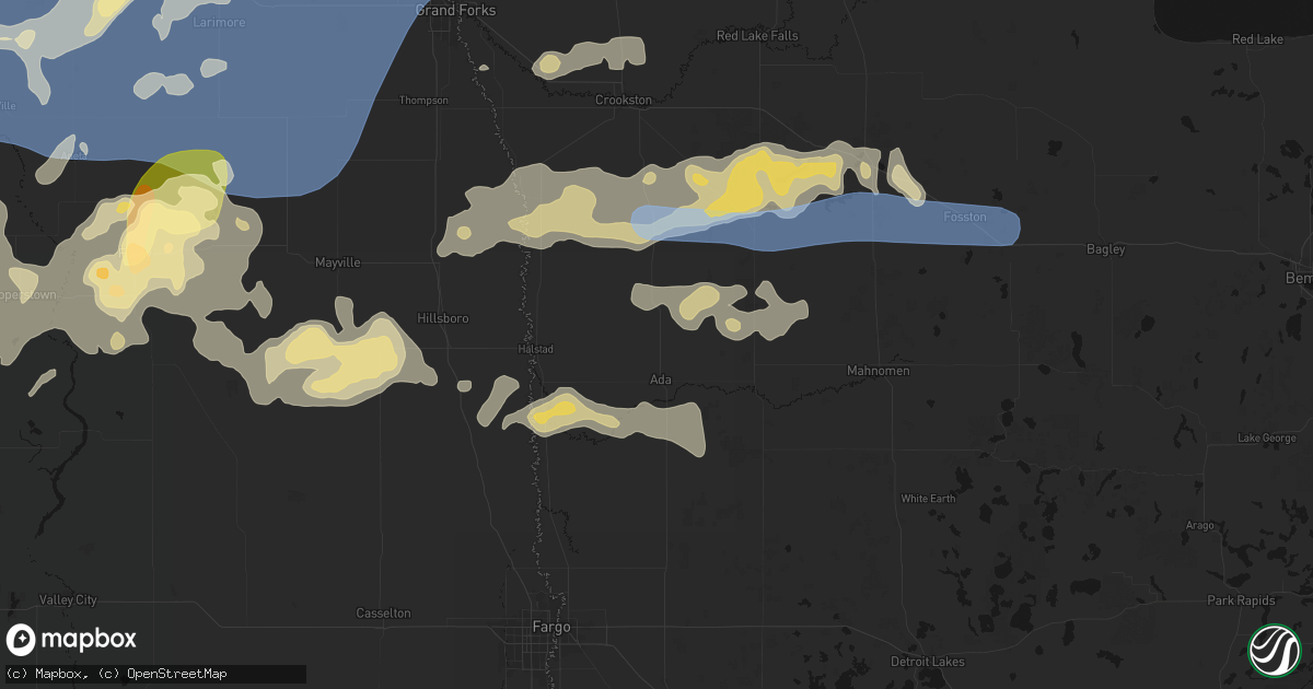 Hail map in Ada, MN on September 3, 2026