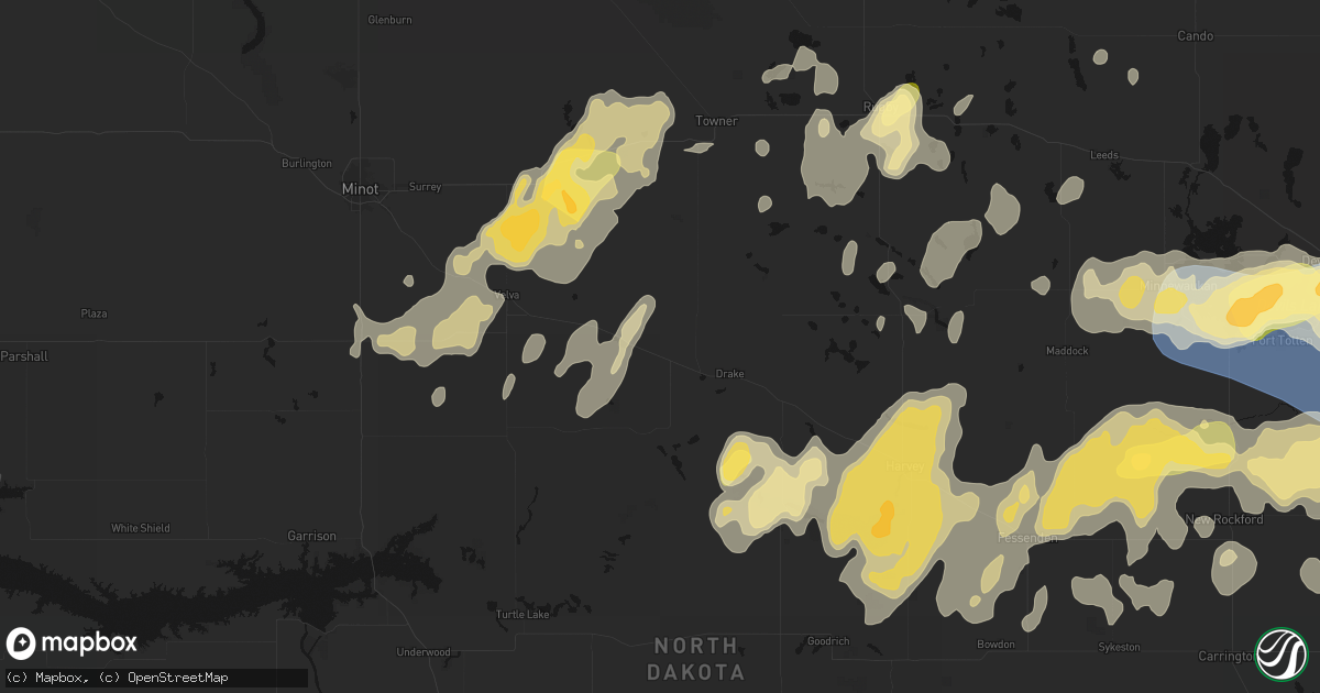 Hail map in Balfour, ND on September 3, 2026