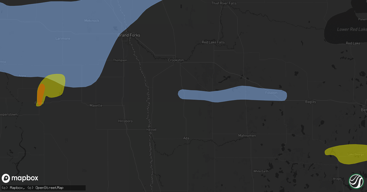 Hail map in Beltrami, MN on September 3, 2026