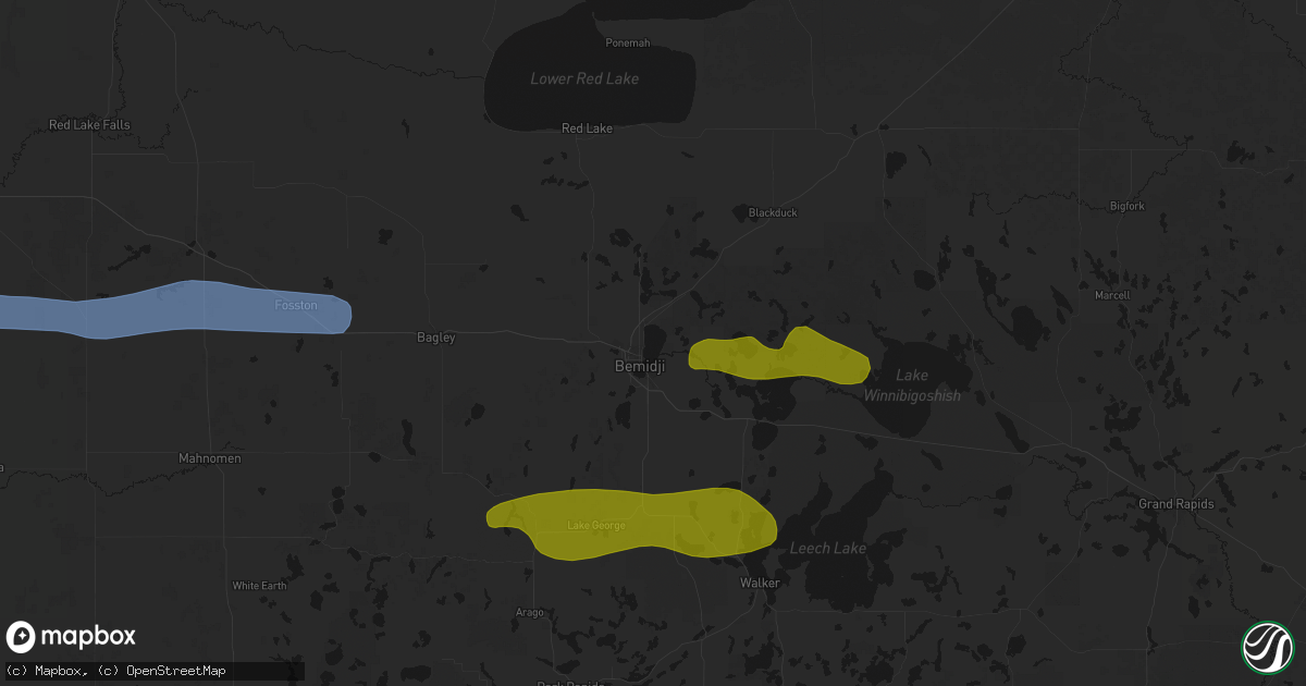 Hail map in Bemidji, MN on September 3, 2026