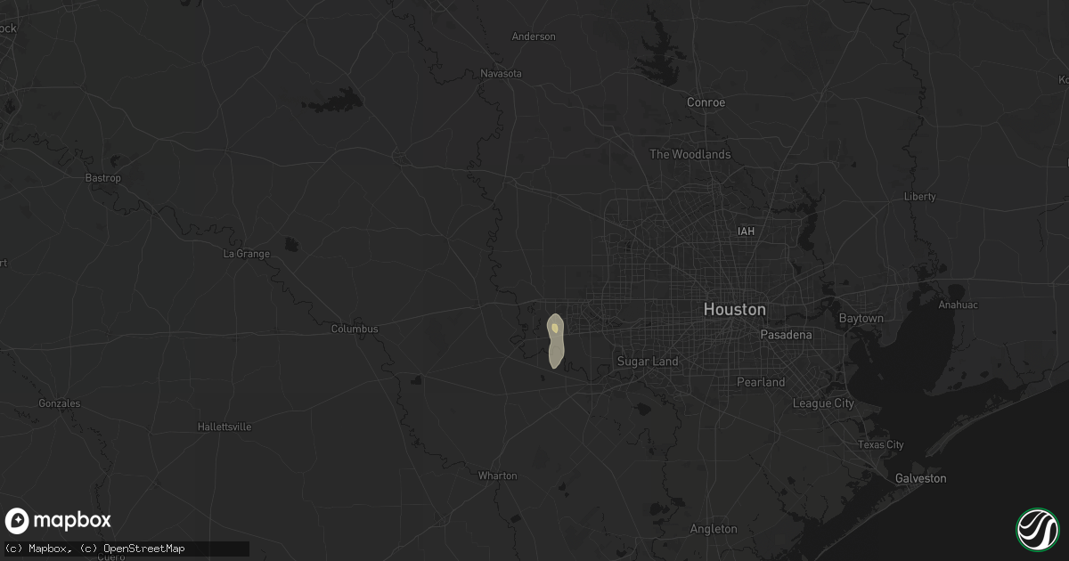 Hail map in Brookshire, TX on September 3, 2026