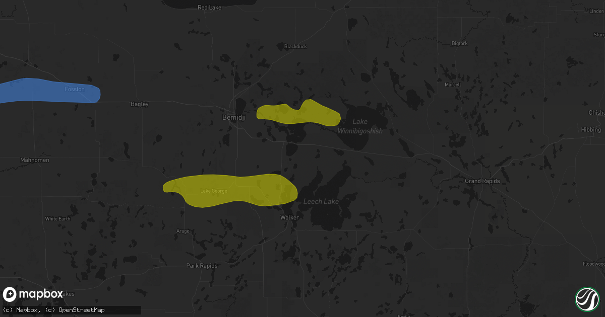 Hail map in Cass Lake, MN on September 3, 2026