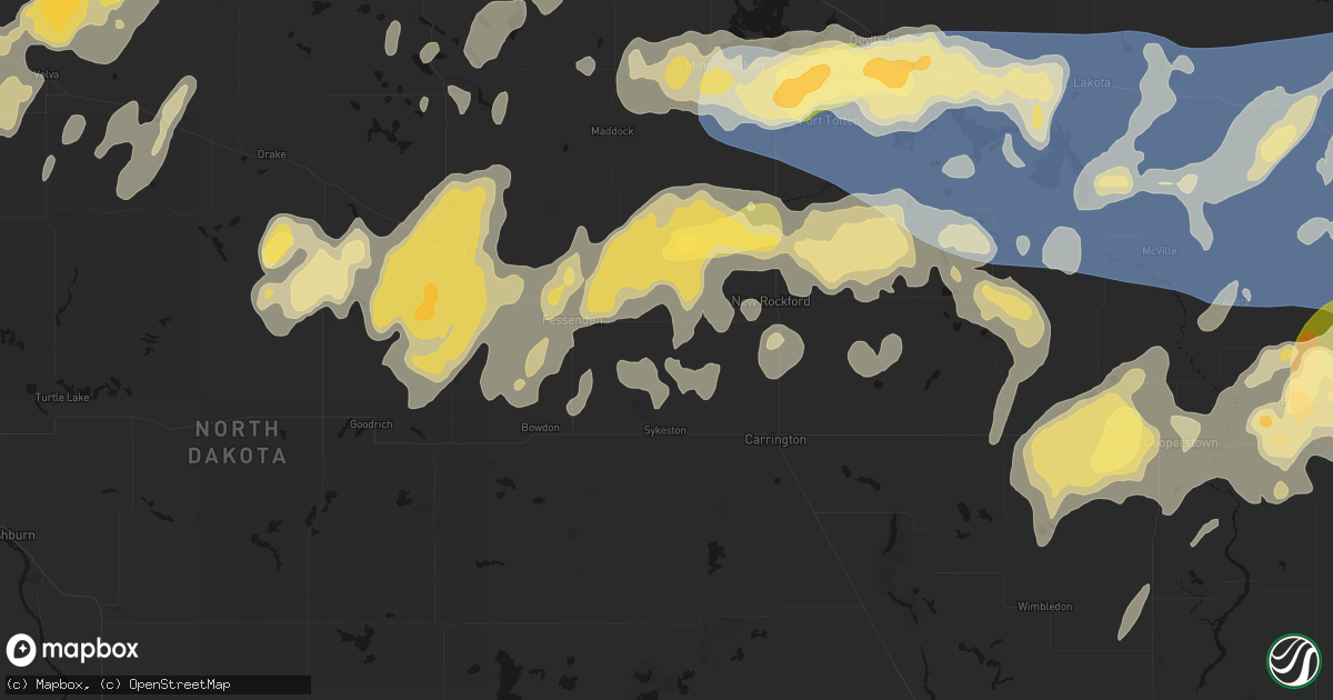 Hail map in Cathay, ND on September 3, 2026
