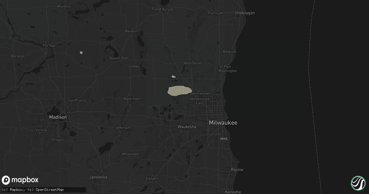 Hail map in Colgate, WI on September 3, 2026