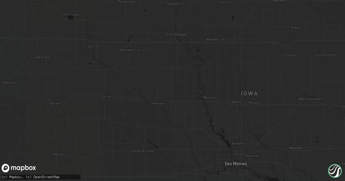 Hail map in Dana, IA on September 3, 2026