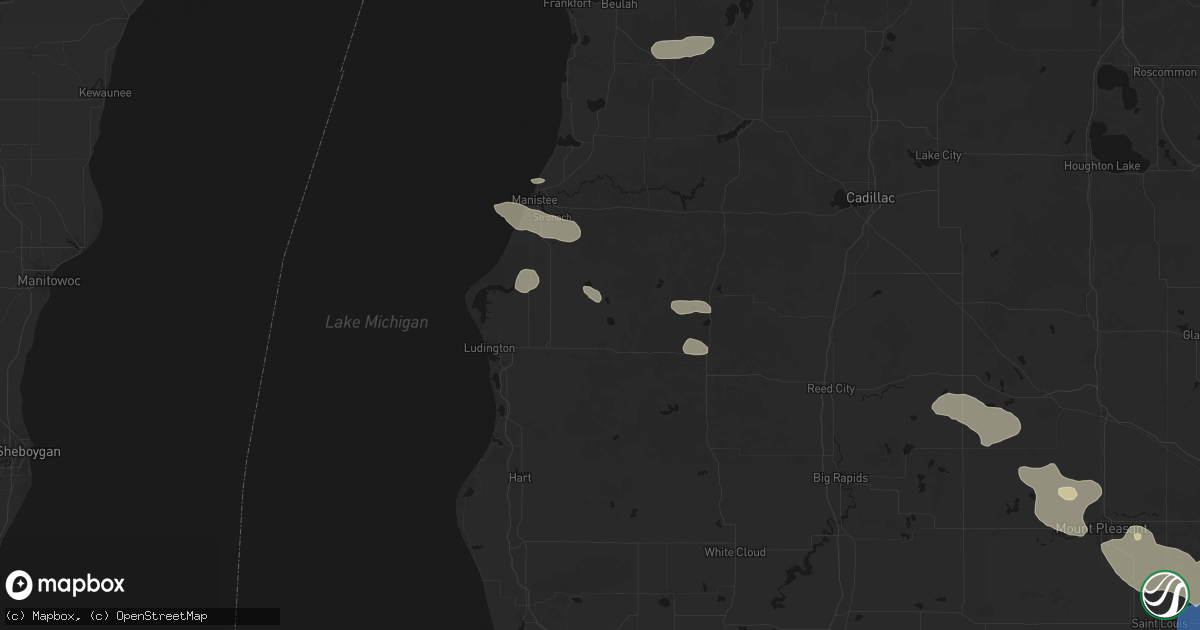 Hail map in Fountain, MI on September 3, 2026