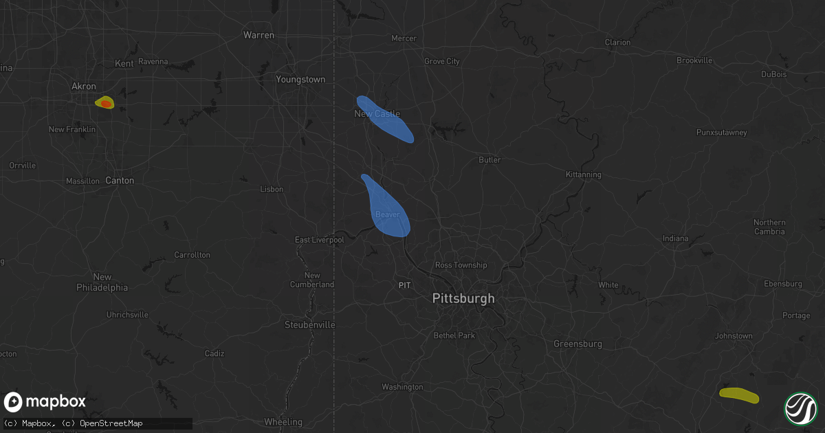 Hail map in Freedom, PA on September 3, 2026