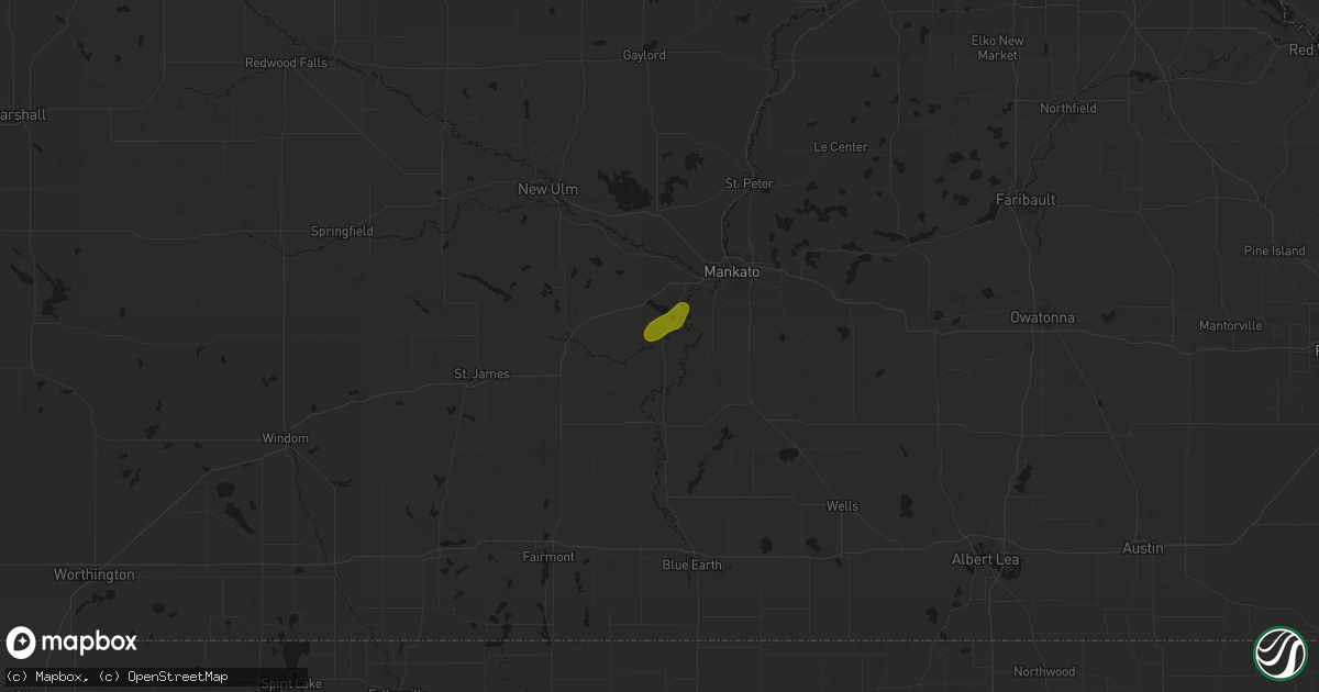 Hail map in Garden City, MN on September 3, 2026