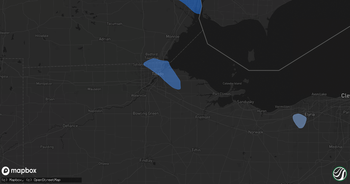 Hail map in Genoa, OH on September 3, 2026