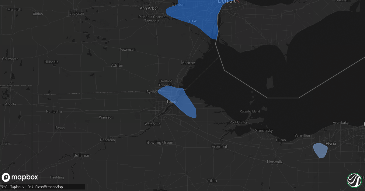 Hail map in Harbor View, OH on September 3, 2026