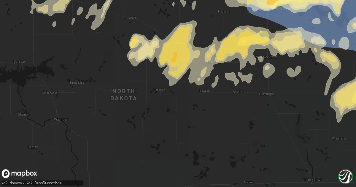 Hail map in Hurdsfield, ND on September 3, 2026
