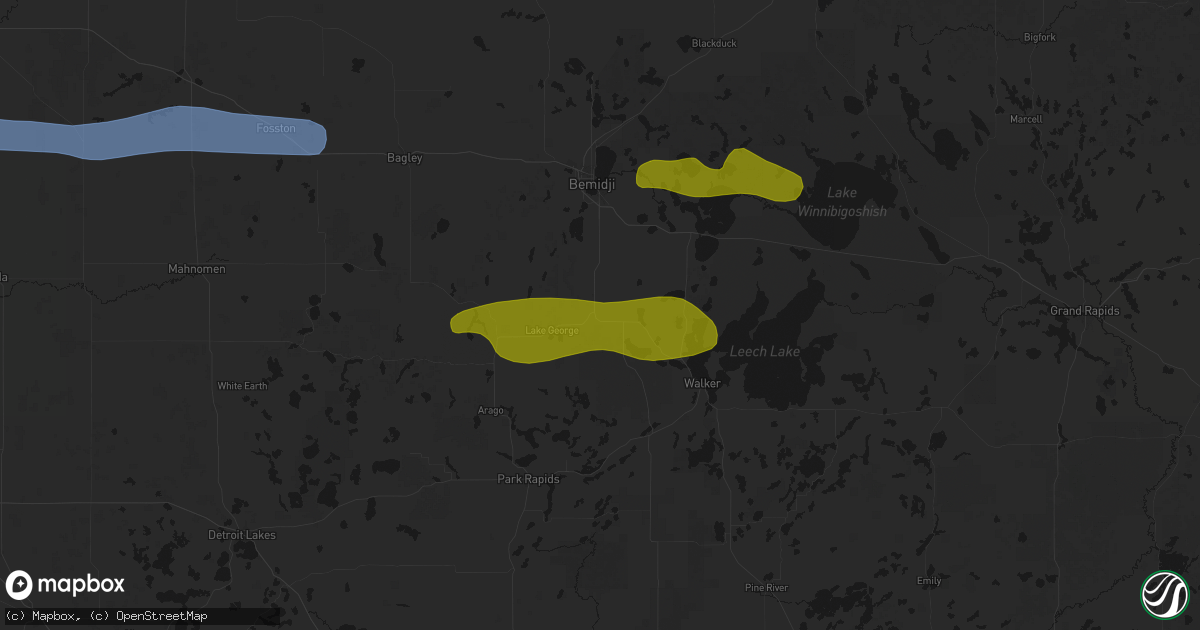 Hail map in Laporte, MN on September 3, 2026