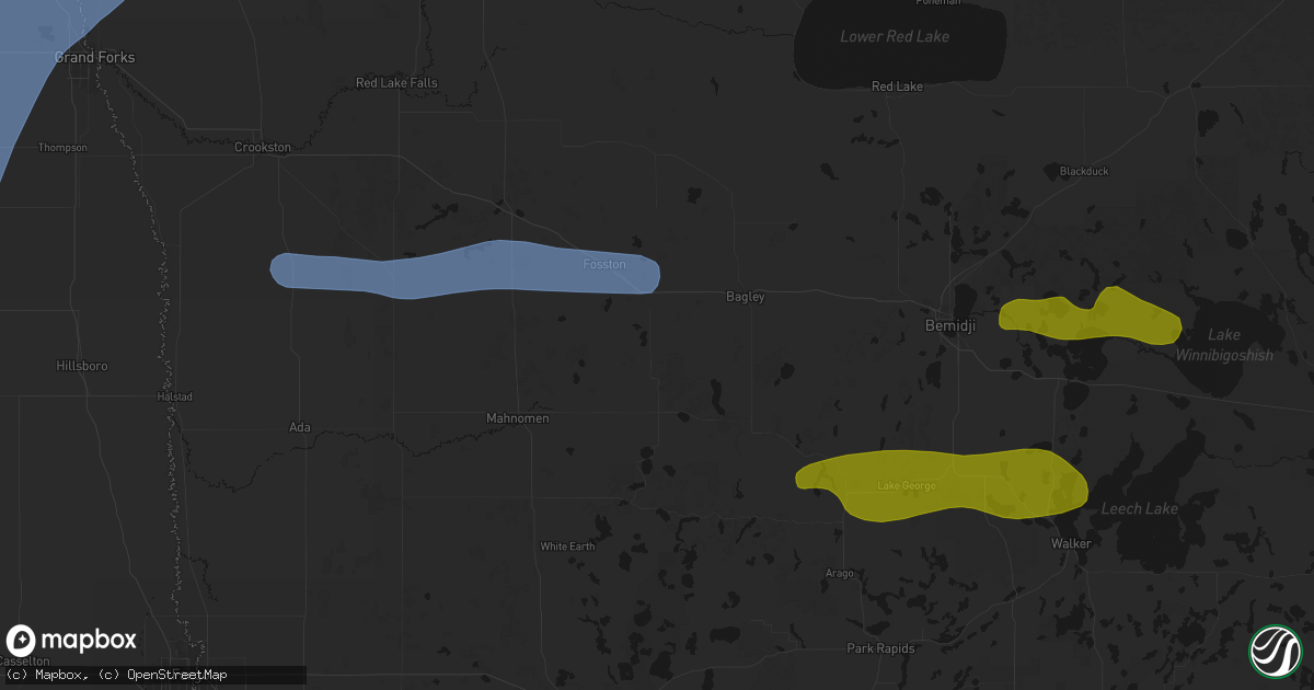 Hail map in Lengby, MN on September 3, 2026