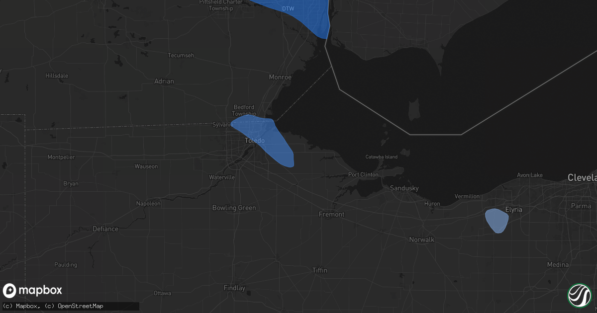 Hail map in Martin, OH on September 3, 2026