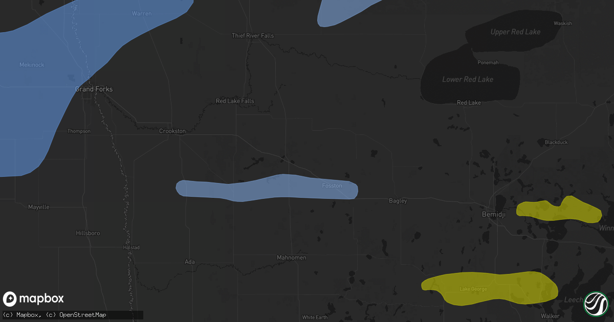 Hail map in Mcintosh, MN on September 3, 2026