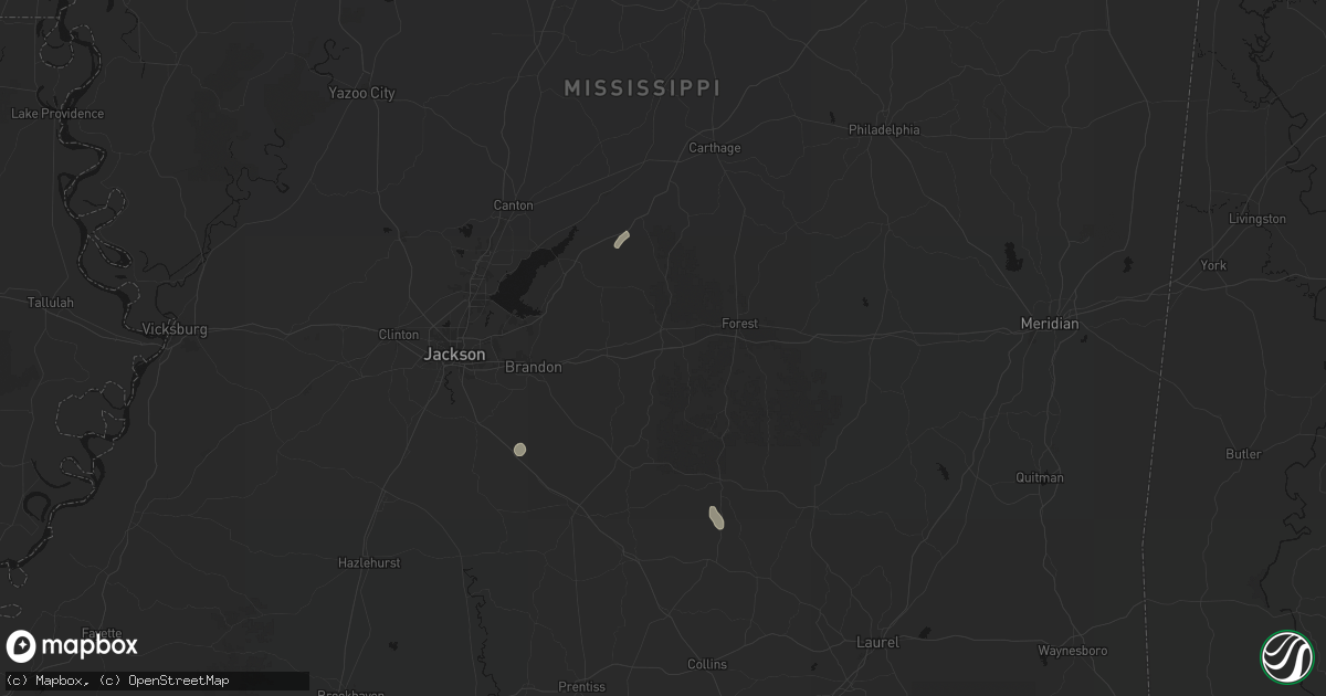 Hail map in Morton, MS on September 3, 2026