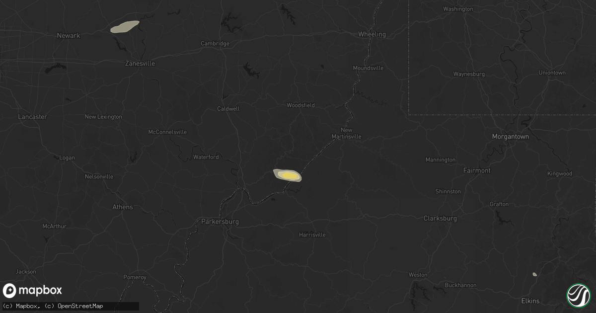 Hail map in New Matamoras, OH on September 3, 2026