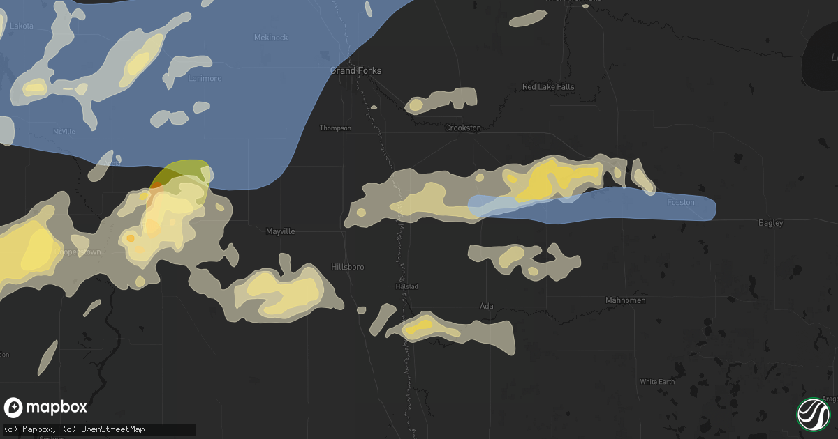 Hail map in Nielsville, MN on September 3, 2026