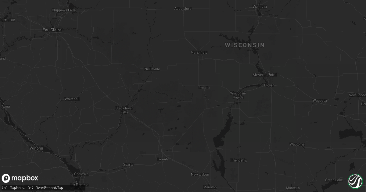 Hail map in Pittsville, WI on September 3, 2026