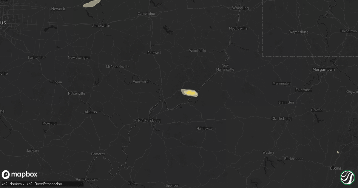 Hail map in Reno, OH on September 3, 2026