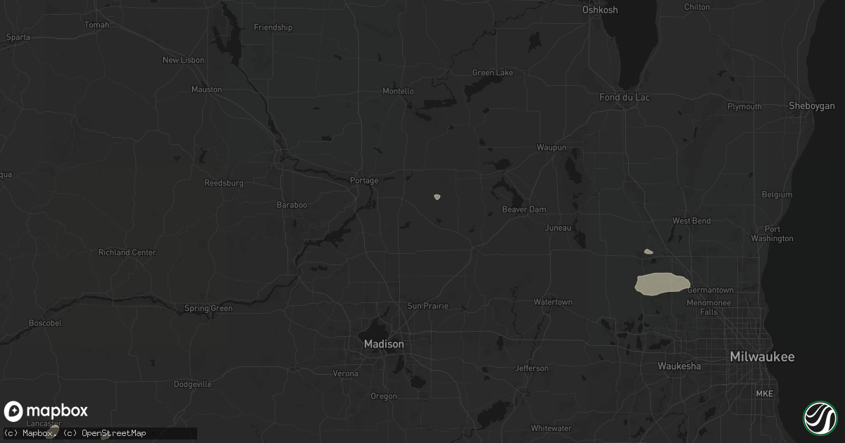 Hail map in Rio, WI on September 3, 2026