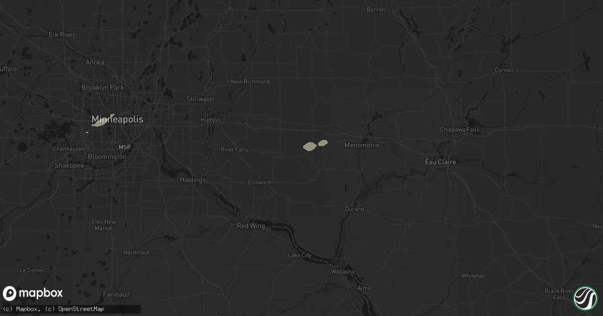 Hail map in Spring Valley, WI on September 3, 2026
