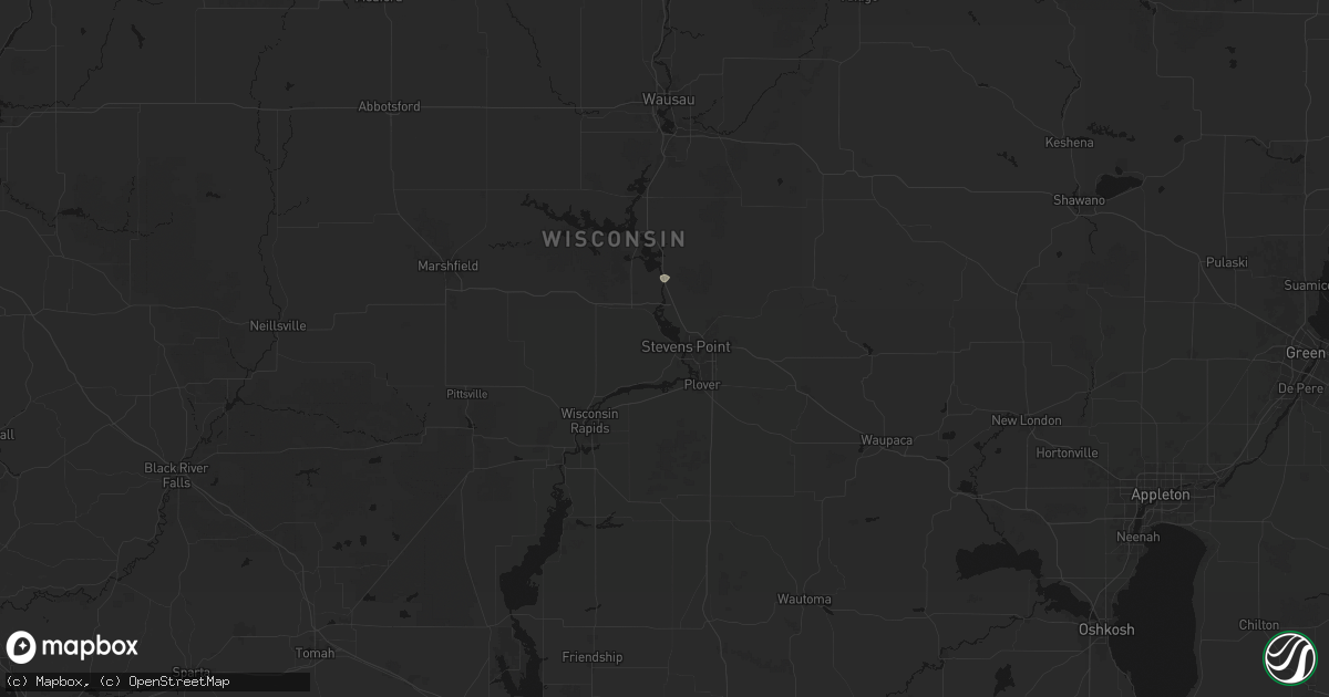 Hail map in Stevens Point, WI on September 3, 2026