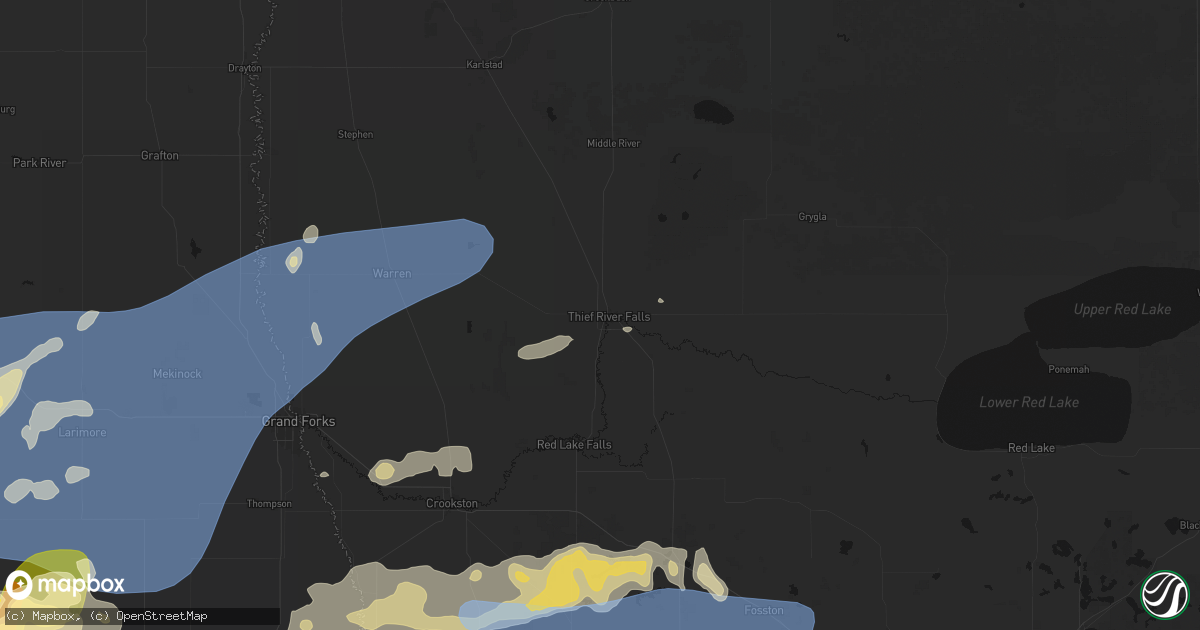 Hail map in Thief River Falls, MN on September 3, 2026