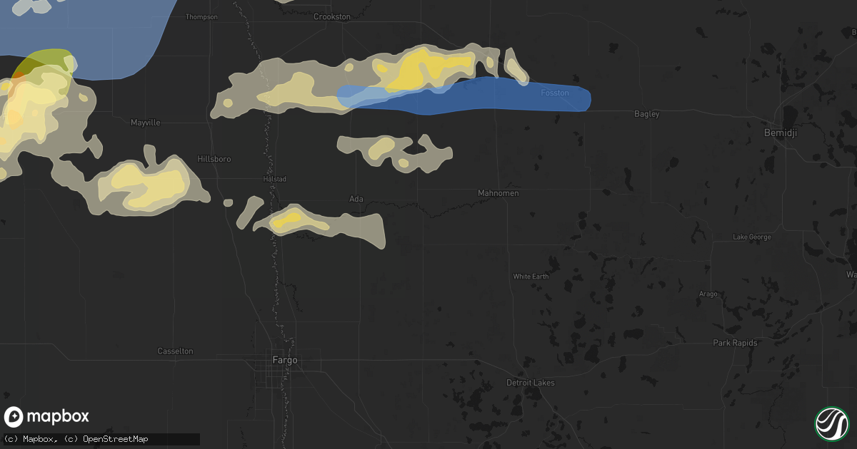 Hail map in Twin Valley, MN on September 3, 2026