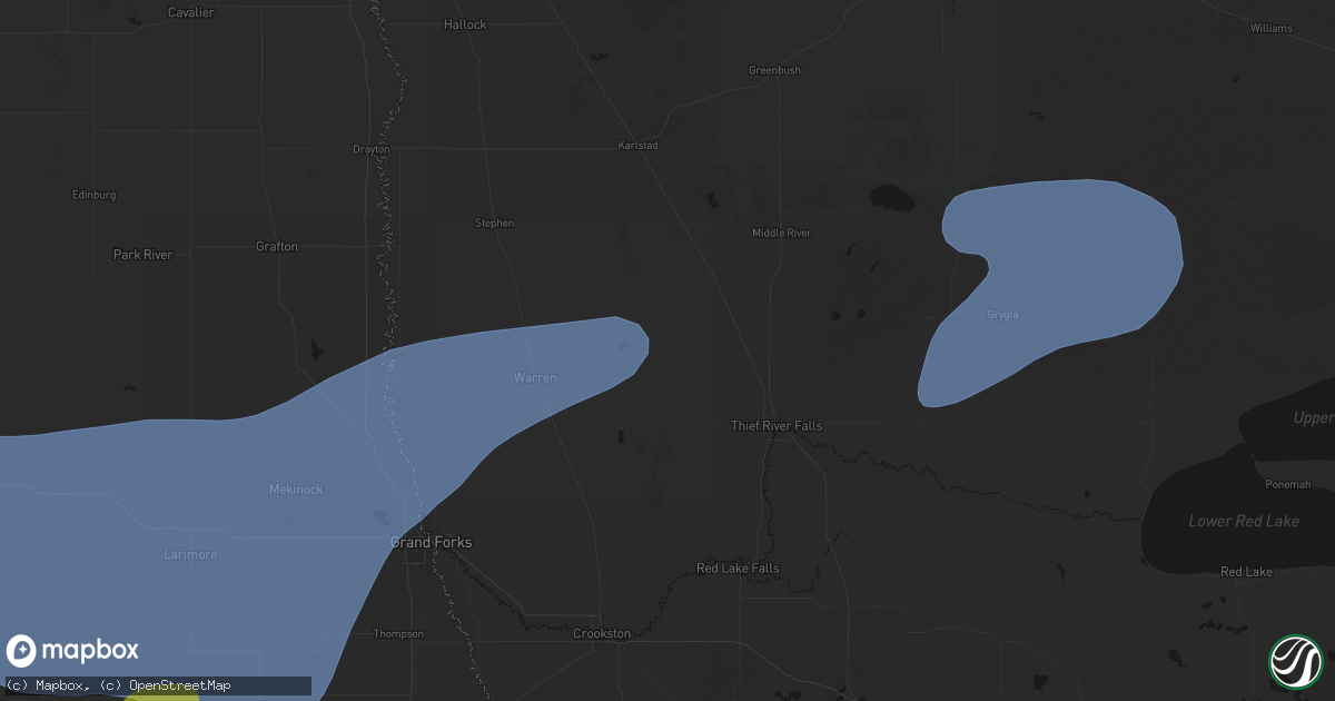 Hail map in Viking, MN on September 3, 2026
