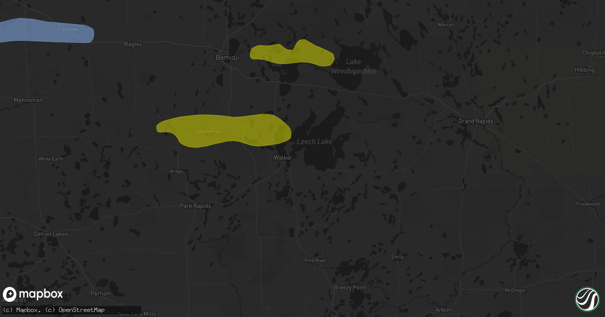 Hail map in Walker, MN on September 3, 2026