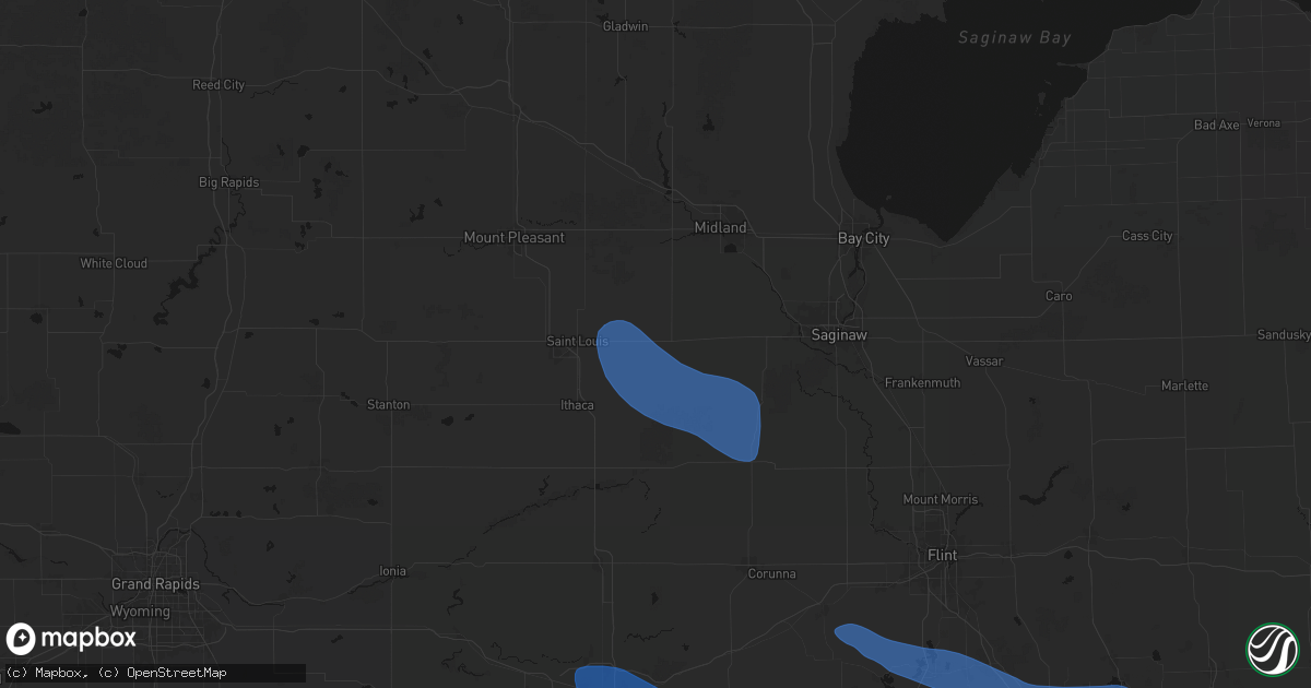 Hail map in Wheeler, MI on September 3, 2026