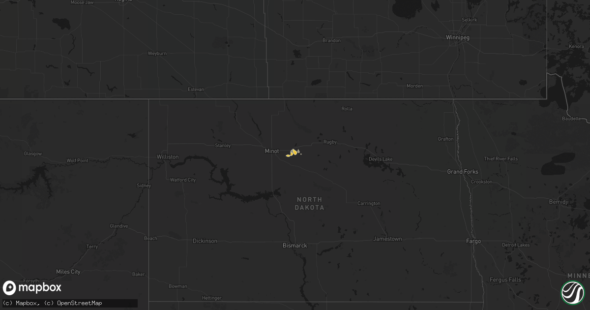 Hail map on September 3, 2026
