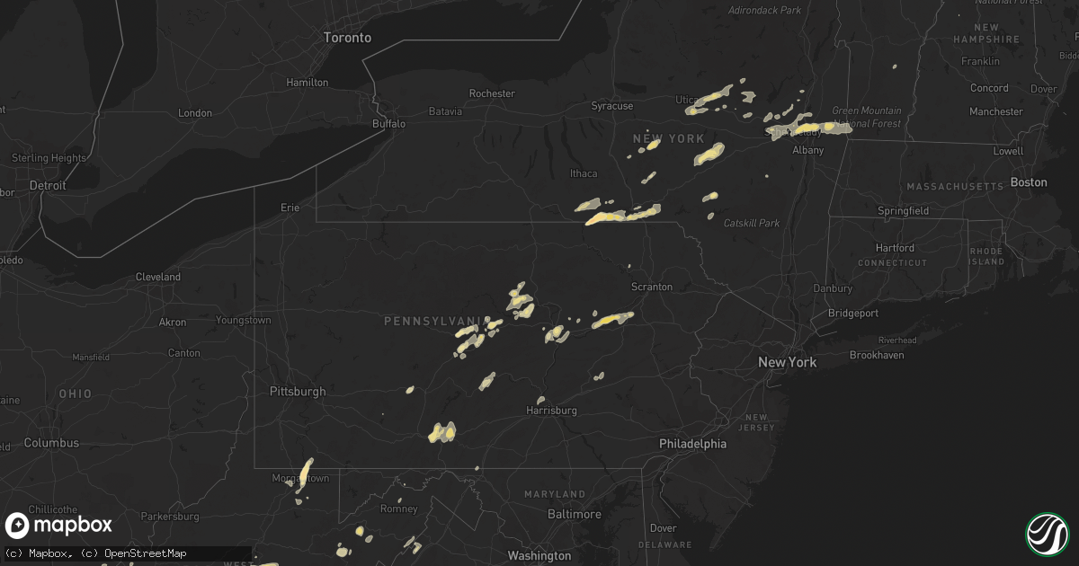 Hail map in New Hampshire on September 4, 2011