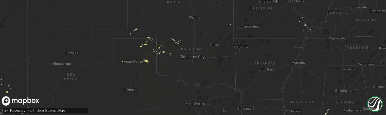 Hail map on September 4, 2012