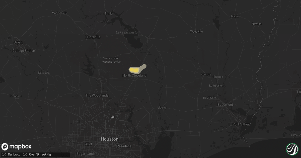 Hail map in Cleveland, TX on September 4, 2013