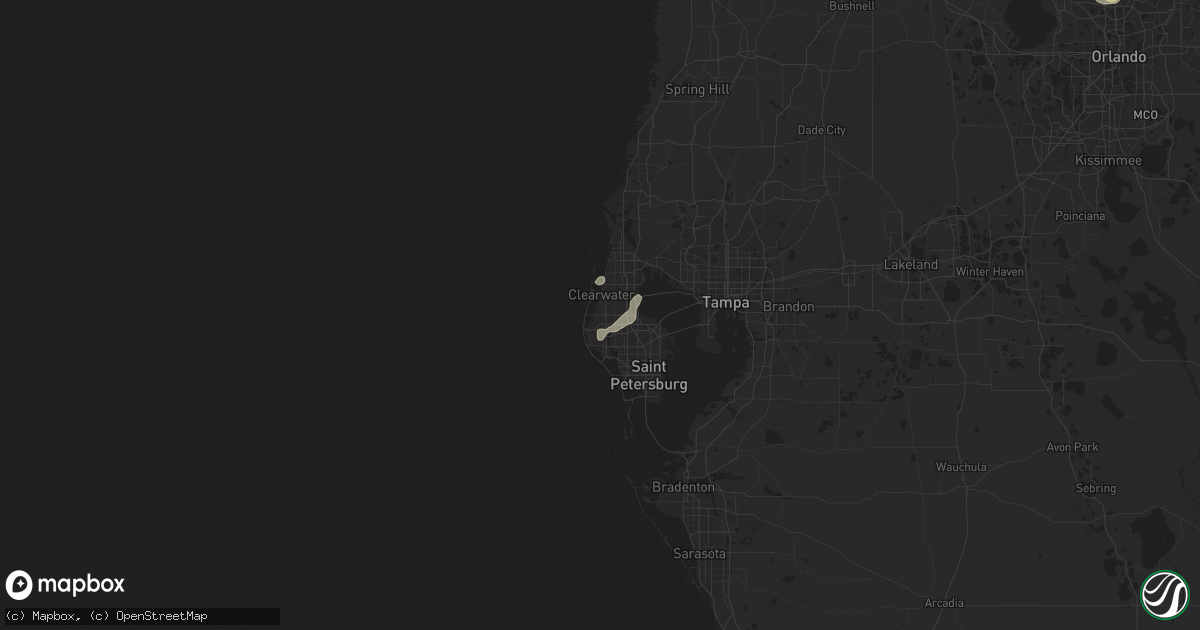 Hail map in Largo, FL on September 4, 2013