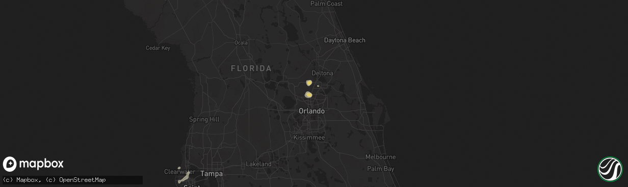 Hail map in Longwood, FL on September 4, 2013