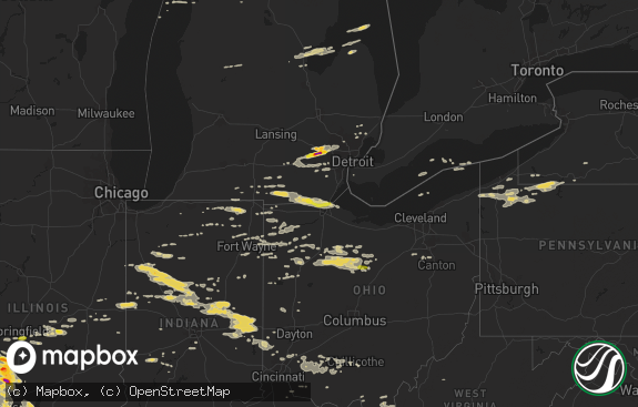 Hail map preview on 09-04-2017