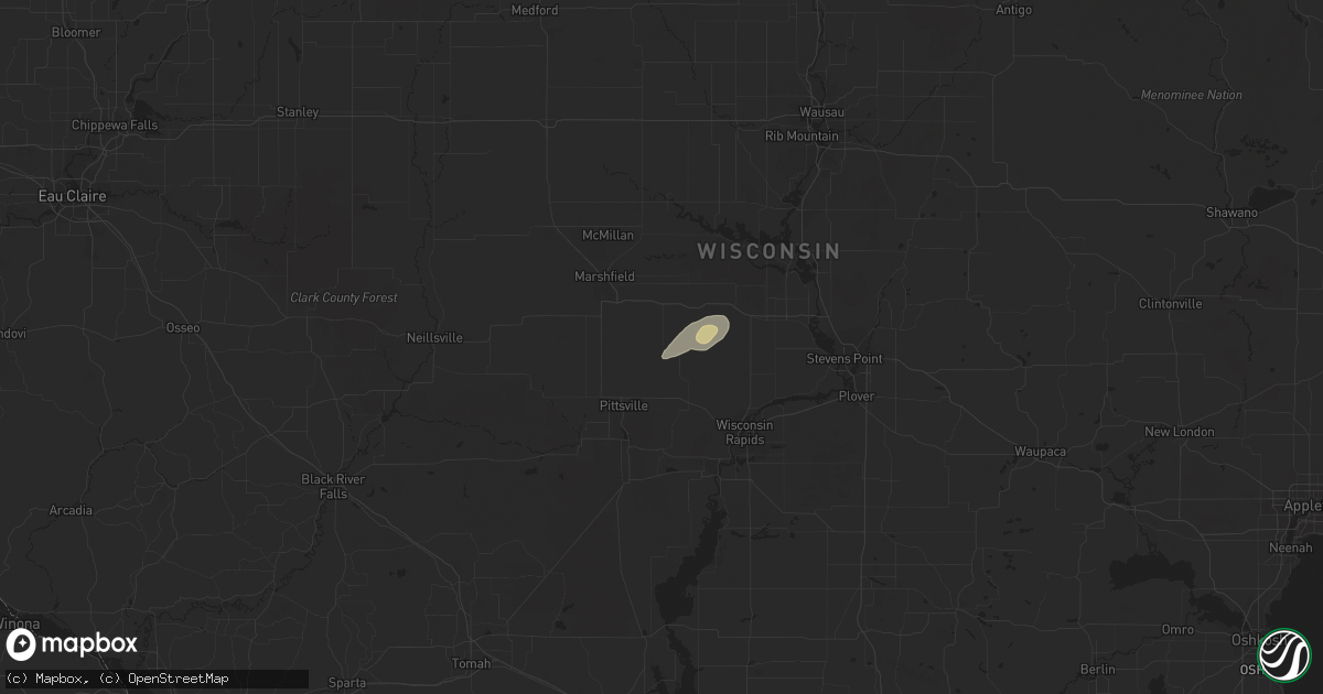 Hail map in Arpin, WI on September 4, 2018