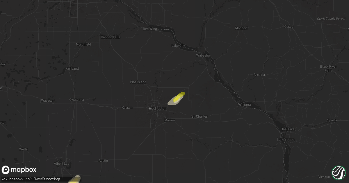 Hail map in Elgin, MN on September 4, 2018