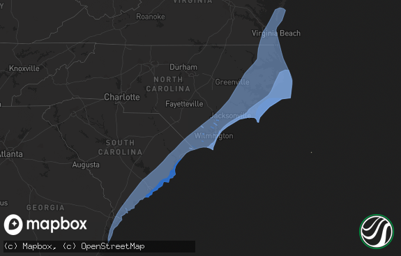 Hail map preview on 09-04-2019