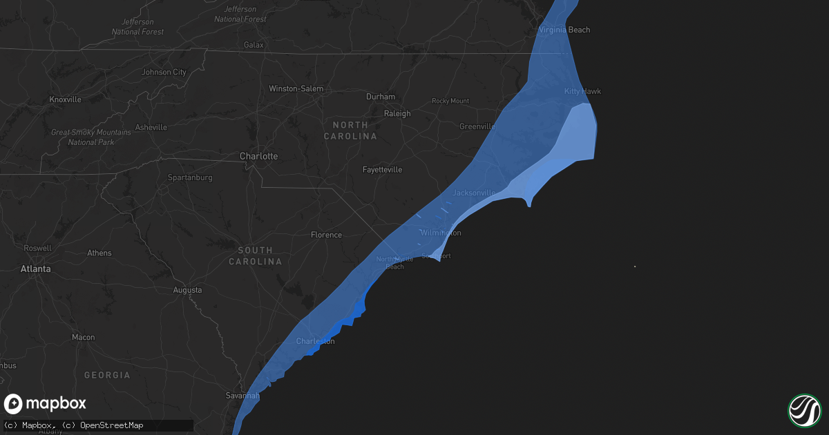 Hail map on September 4, 2019