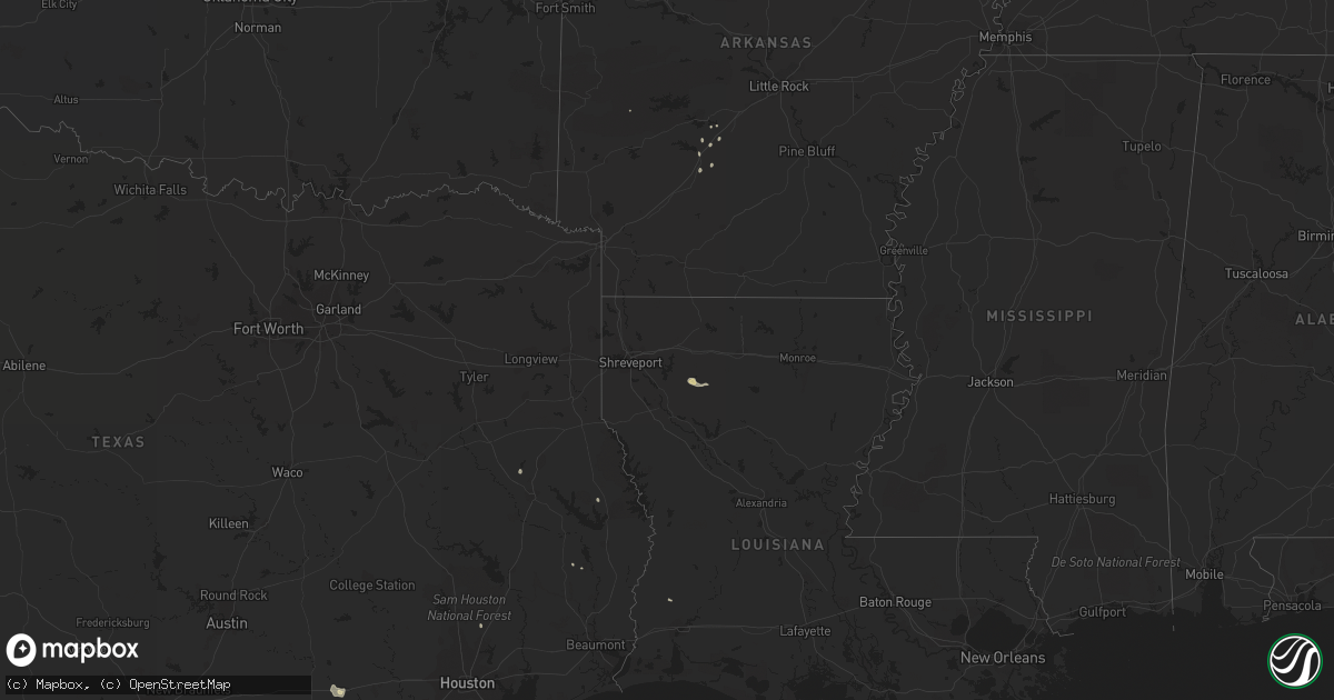 Hail map in Arkansas on September 4, 2020