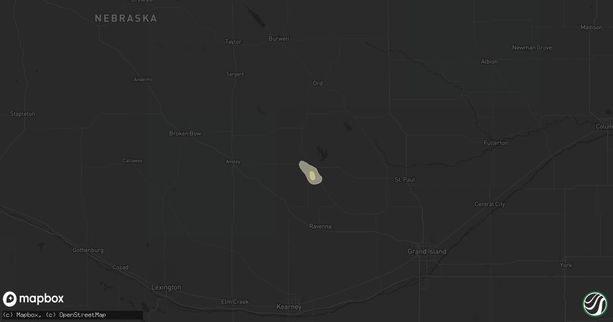 Hail map in Loup City, NE on September 4, 2021