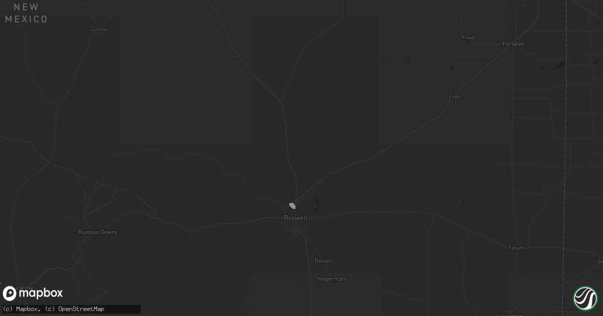 Hail map in Roswell, NM on September 4, 2021