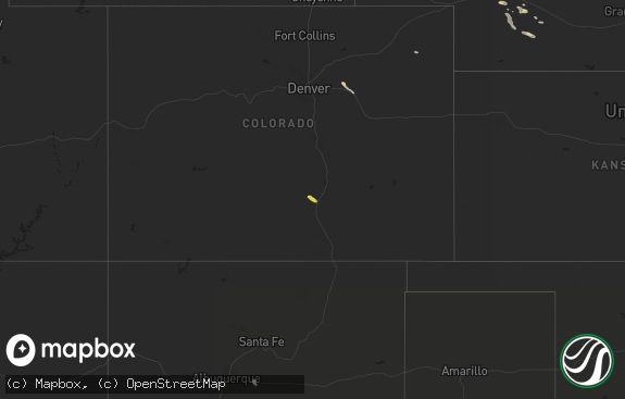 Hail map preview on 09-04-2021