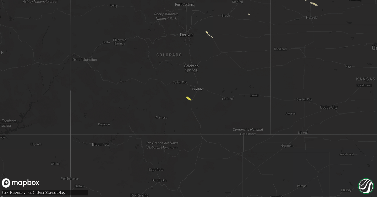 Hail map on September 4, 2021