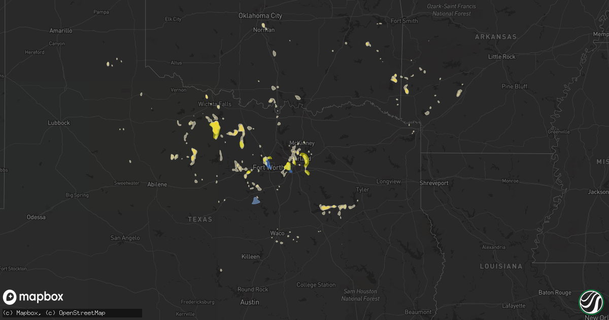 Hail map on September 4, 2022